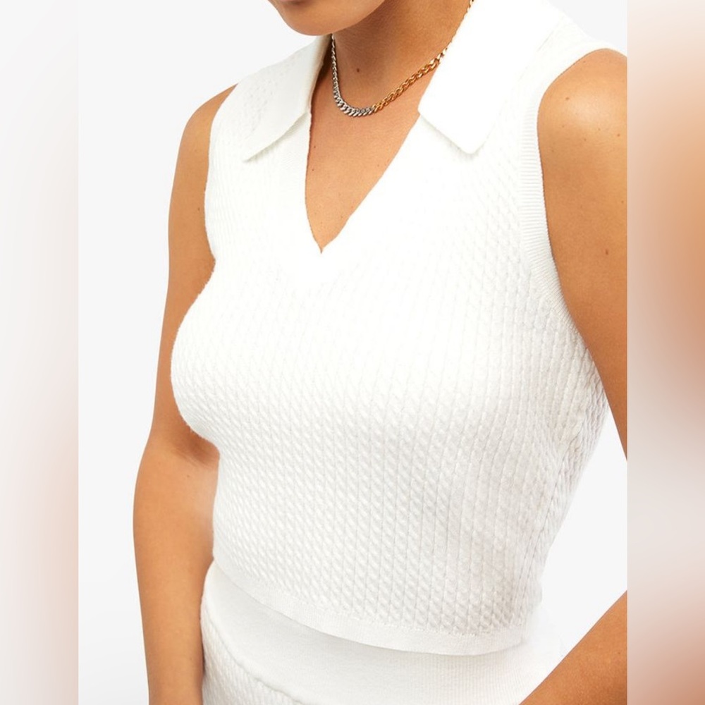WeWoreWhat White Knit Tank Top
Worn one time